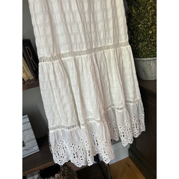 PQ Swim Juniper Eyelet Midi Dress Water Lily White Womens Size XS/S - Picture 8 of 11